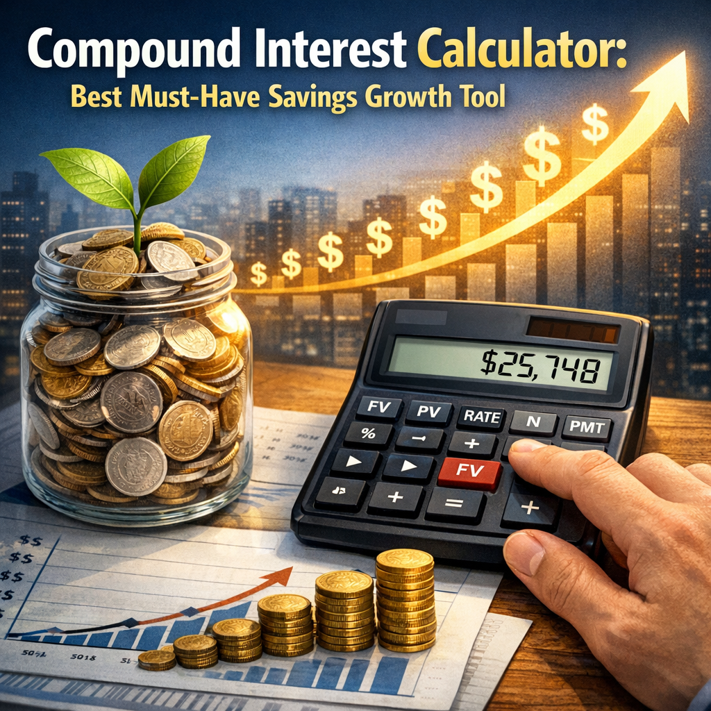 Illustration of Compound Interest Calculator: Best Must-Have Savings Growth Tool