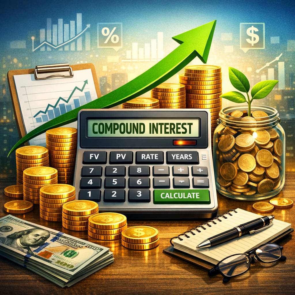 Illustration of Compound Interest Calculator: Best Must-Have Savings Growth Tool