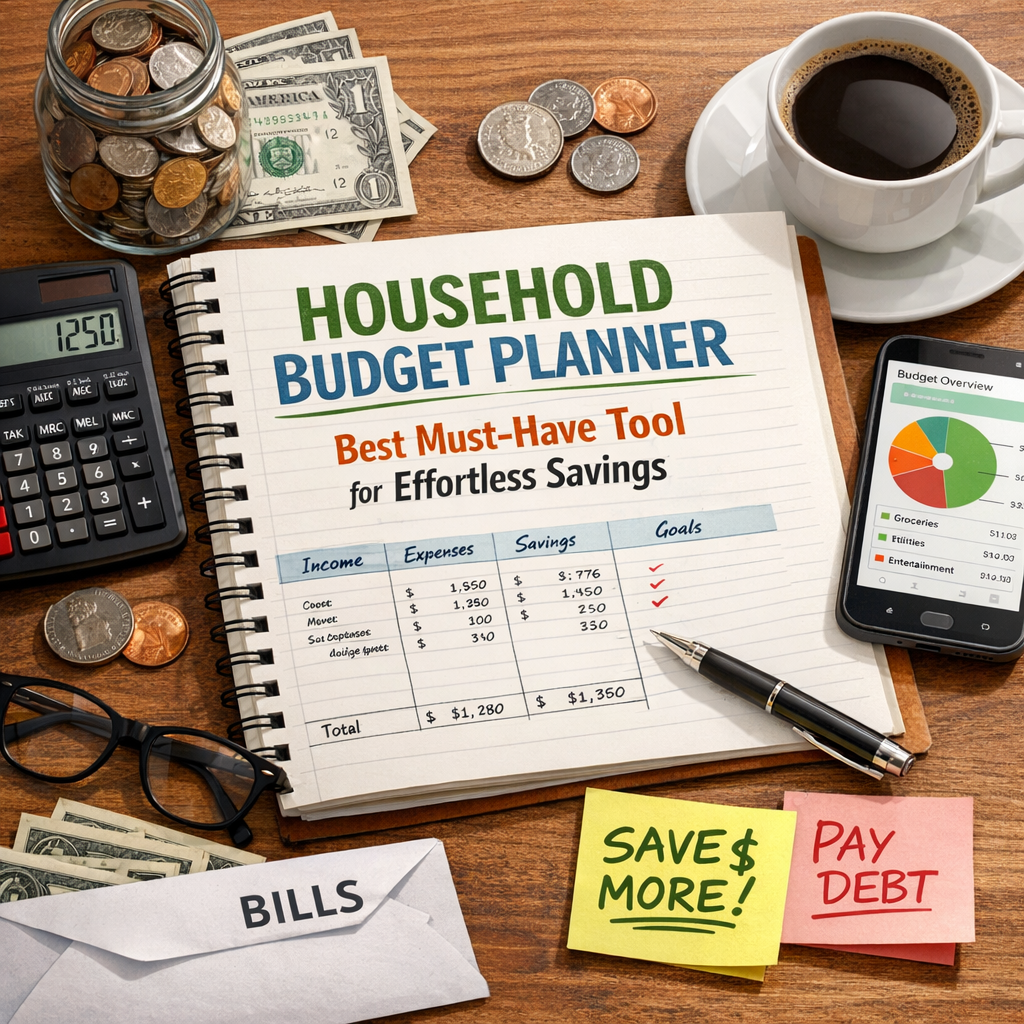 Illustration of Household Budget Planner: Best Must-Have Tool for Effortless Savings