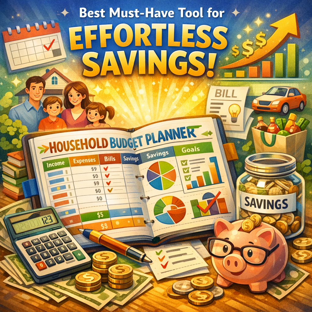 Illustration of Household Budget Planner: Best Must-Have Tool for Effortless Savings