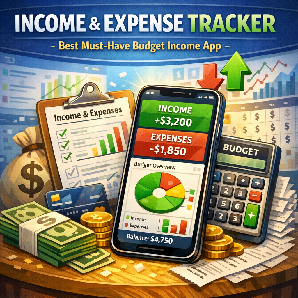 Illustration of Income and Expense Tracker: Best Must-Have Budget Income App