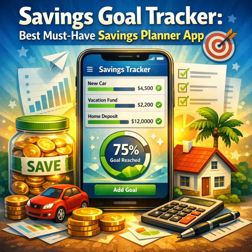 Illustration of Savings Goal Tracker: Best Must-Have Savings Planner App