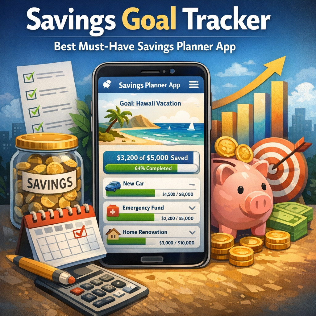 Illustration of Savings Goal Tracker: Best Must-Have Savings Planner App